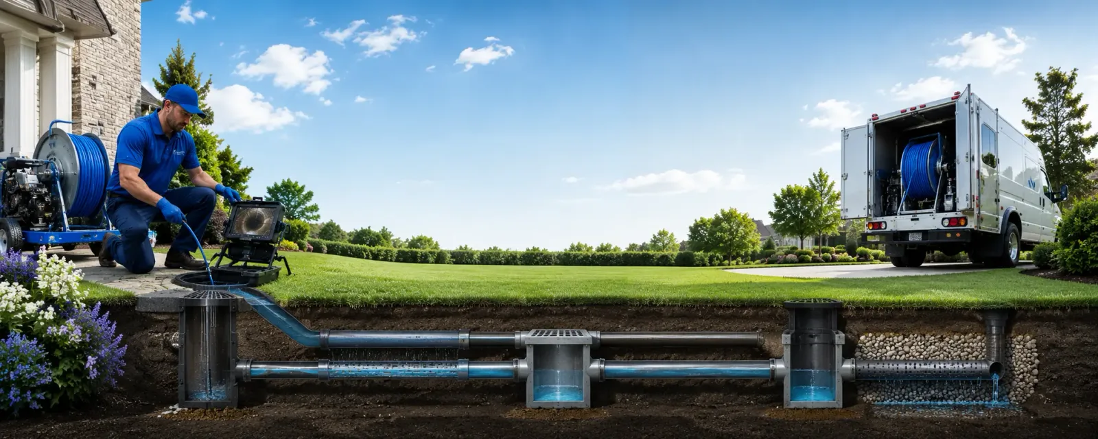 Outdoor drain cleaning information for Laketon, IN